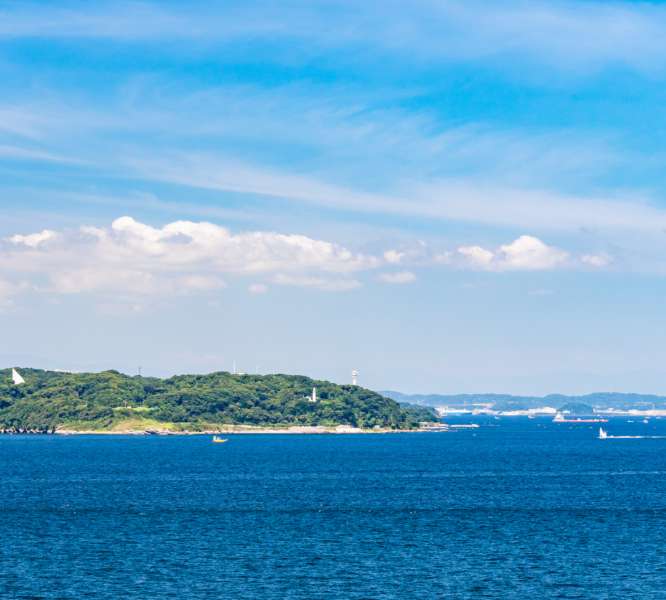 久里浜の海の写真